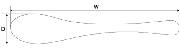 スプーン寸法図