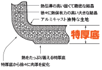 アルミキャスト断面図