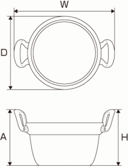 段付鍋寸法図