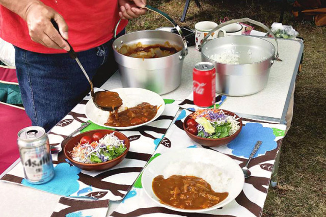 キャンピングクッキングセット 特深鍋22cm カレー