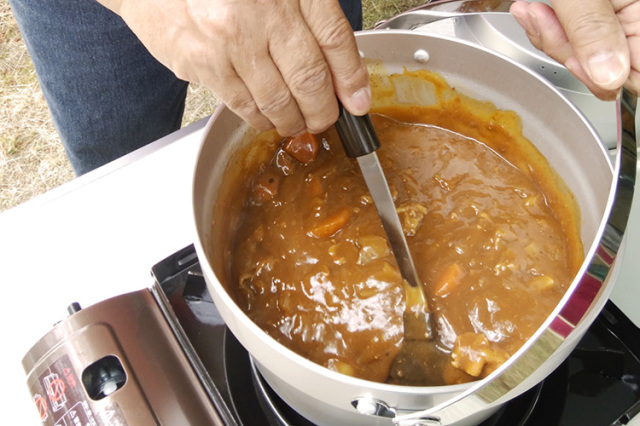 キャンピングクッキングセット 特深鍋22cm カレー